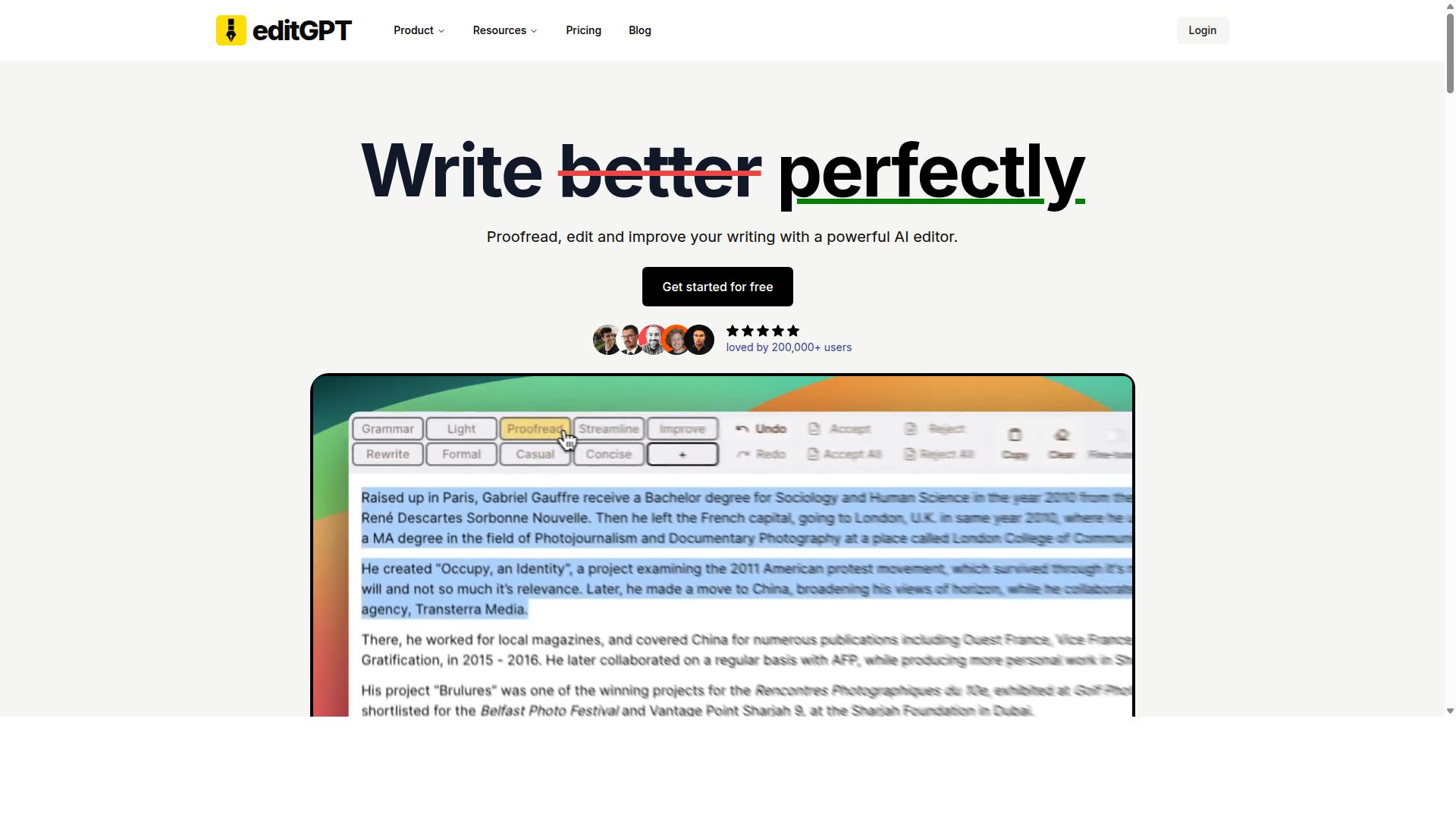 editGPT website
