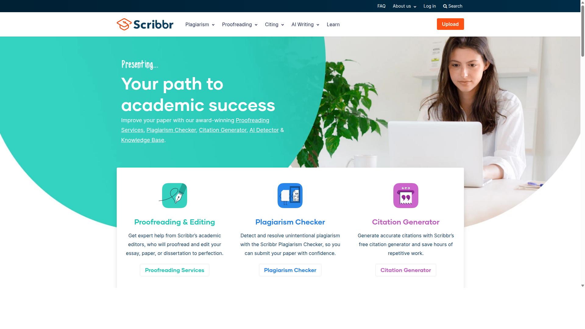 Scribbr website